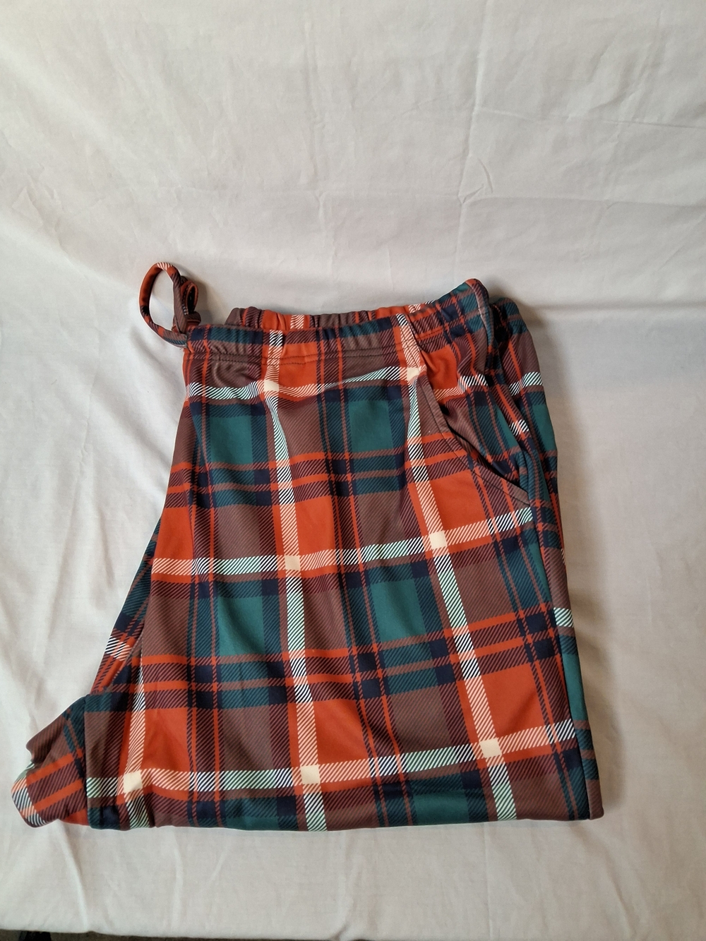 Women's Plaid Lounge Pajama Pants in Red & Green